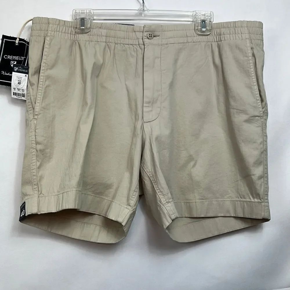 Cremieux Atlantic Beige Stone shorts size 40 NWT
